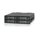Icy Dock ToughArmor Rugged Full Metal 4-Bay 2.5 Inch NVMe U.2 SSD Mobile Rack For External 5.25 Inch Bay Μαύρο MB699VP-B - Image 2