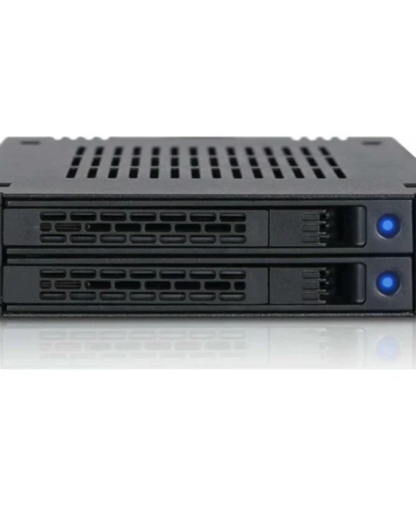 Icy Dock ExpressCage 2x 2.5 Inch SAS/SATA HDD/SSD Mobile Rack for External 3.5 Inch Bay-Comparable to Tray-less Design Μαύρο (MB742SP-B)