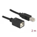 DeLock USB 2.0 Cable USB-B male - USB-B female 2m (83427) - Image 2