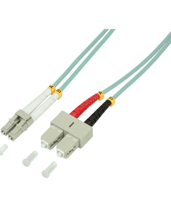 LogiLink Καλώδιο Οπτικής Ίνας LC-LC 1m Τιρκουάζ FP3LS01