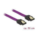 DeLock 7-Pin SATA III - 7-Pin SATA III Cable 50cm Μωβ (83691) - Image 2