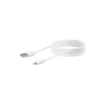 Schwaiger Flat USB-A to Lightning Cable Λευκό 2m (LKF200L532)