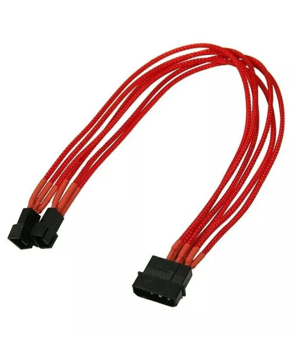 Καλώδιo Nanoxia 4-pin To 2 X 3-pin Single 30 Cm Rot NX42A30R