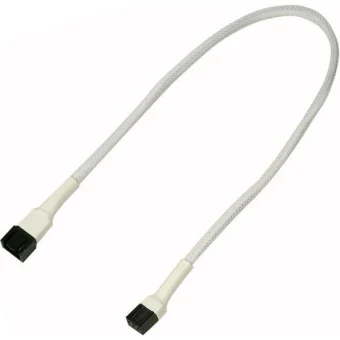 Καλώδιo Nanoxia 3-pin Extension 30 Cm White NX3PV30W
