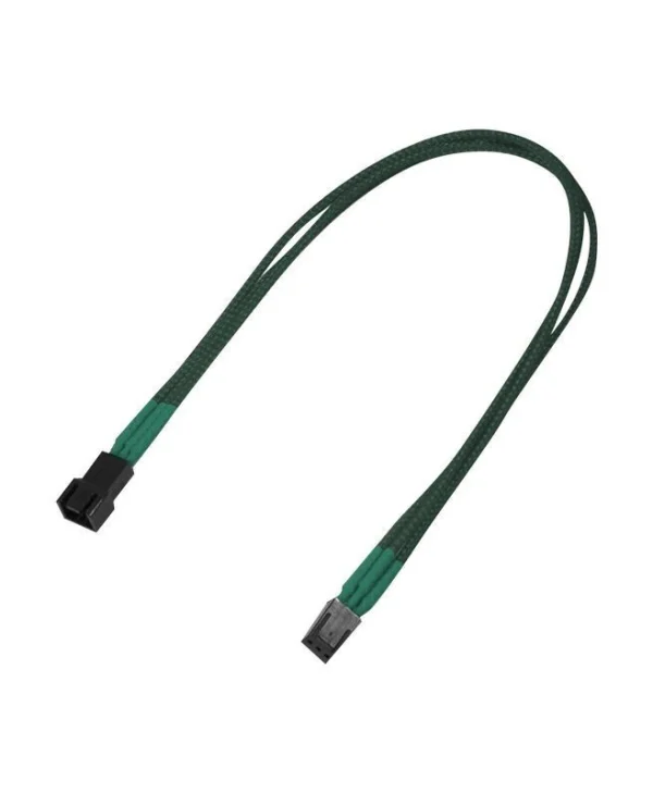 Καλώδιo Nanoxia 3-pin Molex Extension 30 Cm Green NX3PV3EG