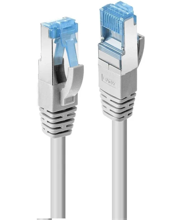 Lindy S/FTP Cat.6a (Gigabit) Καλώδιο Δικτύου Ethernet 2m Γκρι 47134