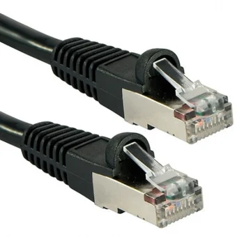 Lindy S/FTP Cat.6 (Gigabit) Καλώδιο Δικτύου Ethernet 0.5m Μαύρο 47176