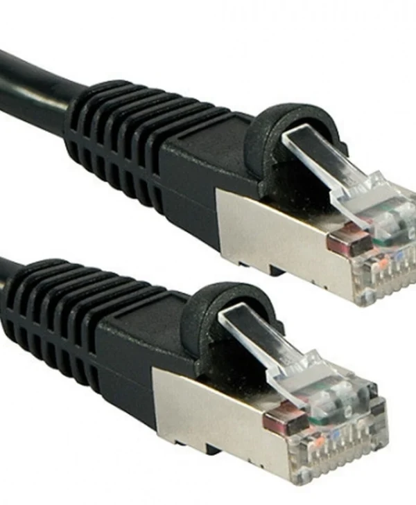 Lindy S/FTP Cat.6 (Gigabit) Καλώδιο Δικτύου Ethernet 0.5m Μαύρο 47176