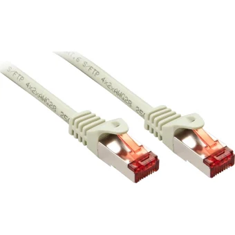 Lindy S/FTP Cat.6 (Gigabit) Καλώδιο Δικτύου Ethernet 1m Γκρι 47342