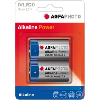 AgfaPhoto Αλκαλικές Μπαταρίες D 1.5V 2τμχ 110-802619