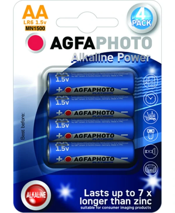 AgfaPhoto Αλκαλικές Μπαταρίες AA 1.5V 4τμχ 110-802589