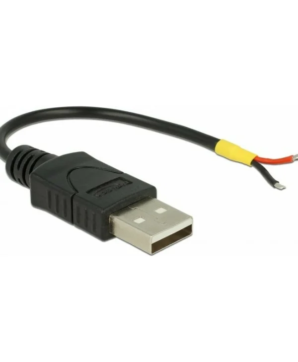 DeLock USB 2.0 Type-A Male To 2x Open Wires Power 10cm Raspberry Pi 85250