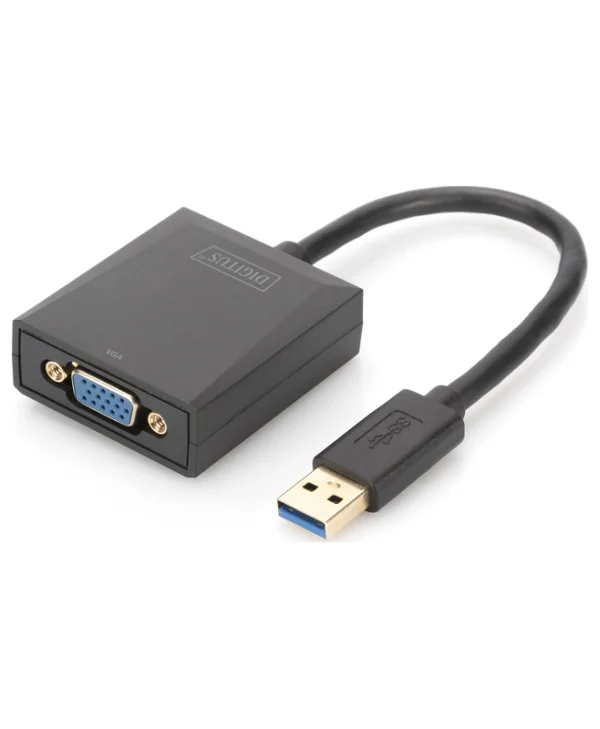 Digitus Μετατροπέας USB-A male σε VGA female 1τμχ DA-70840