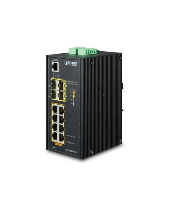 Planet IGS-5225-8P4S Managed L2 PoE+ Switch με 8 Θύρες Gigabit (1Gbps) Ethernet και 4 SFP Θύρες