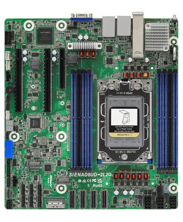 ASRock SIENAD8UD-2L2Q SoC Motherboard Micro ATX με AMD SP6 Socket