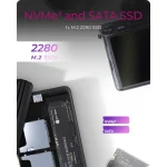 Icy Dock Θήκη για Σκληρό Δίσκο M.2 SATA III με σύνδεση Type-C IB-CR602M-C31 - Image 9