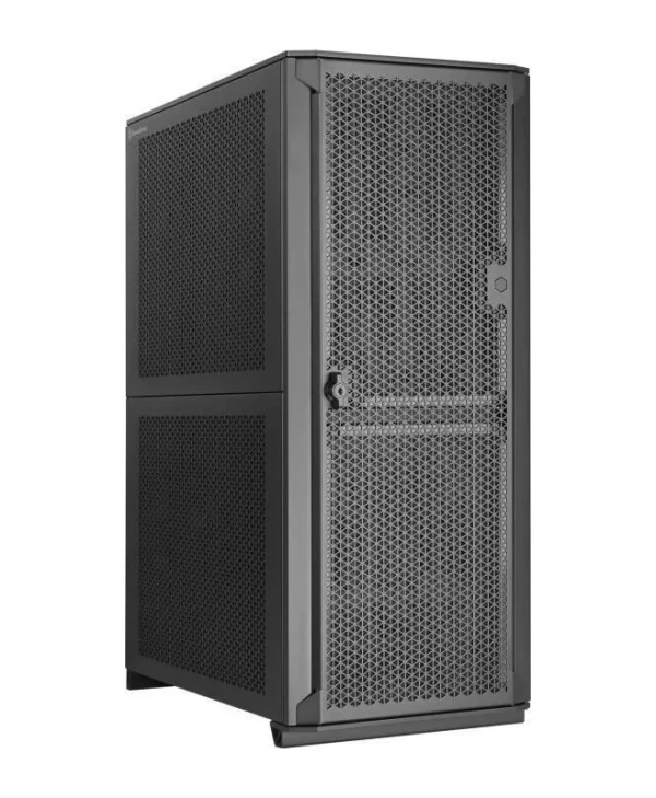 Silverstone Επιδαπέδια Καμπίνα Rack Μαύρο SST-ALD1B