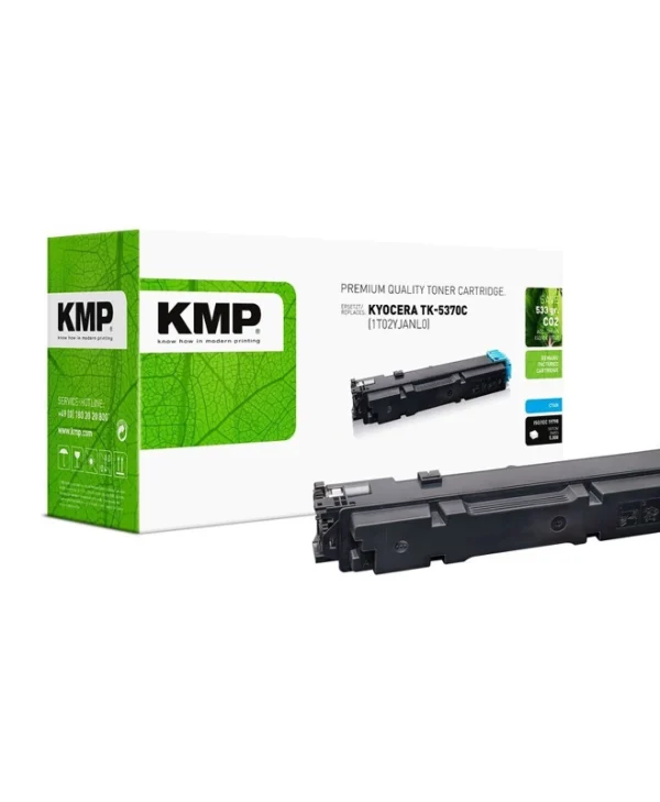 KMP Συμβατό Toner για Laser Εκτυπωτή Kyocera TK-5370C 5000 Σελίδων Κυανό 2930,0003