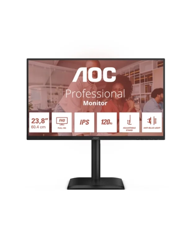 AOC 24E4U IPS HDR Monitor 23.8" FHD 1920x1080 με Χρόνο Απόκρισης 4ms GTG
