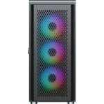 Silentware Air 100 Gaming Midi Tower Κουτί Υπολογιστή με Πλαϊνό Παράθυρο και ARGB Φωτισμό Μαύρο AIR100BLACK - Image 3