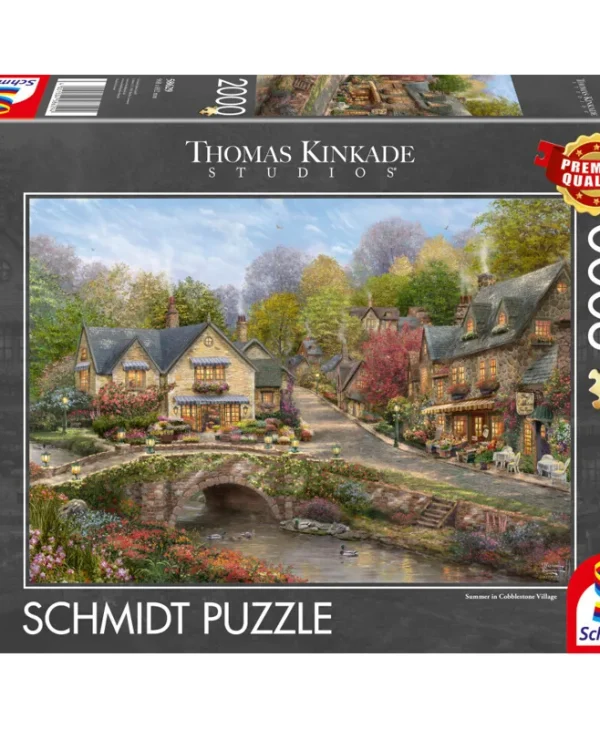 Thomas Kinkade: Summer in Cobblestone Village Puzzle 2D 2000pcs 58629