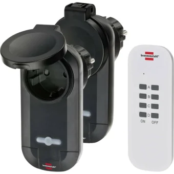 Brennenstuhl Comfort-Line Remote Control Set RC CE1 0201 Μονόπριζο με Καλώδιο 25m 2τμχ 1507030