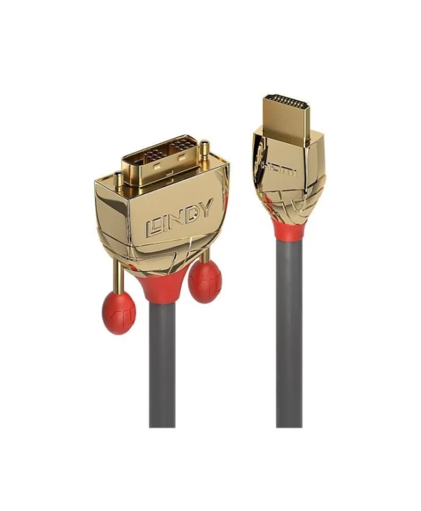 Lindy Cable DVI-D male - HDMI male 1m Μαύρο (36194)