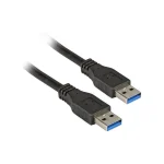 EFB USB 2.0 Cable USB-A male - USB-A male Μαύρο 1m K5210SW.1 - Image 3