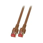 EFB S/FTP Cat.6 (Gigabit) Καλώδιο Δικτύου Ethernet 0.25m Καφέ K5517.0,25