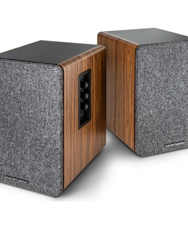 Wavemaster Base Αυτοενισχυόμενα Ηχεία με Bluetooth 30W (Ζεύγος) Καφέ 66500