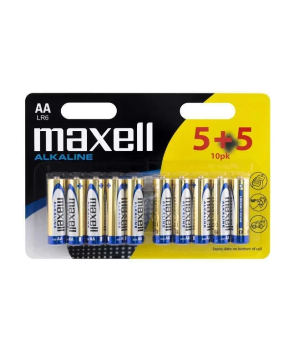 Maxell Αλκαλικές Μπαταρίες AA 1.5V 10τμχ 790253