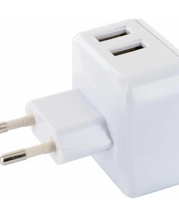 Schwaiger Φορτιστής Χωρίς Καλώδιο με 2 Θύρες USB-A Λευκός (LAD230) LAD230531