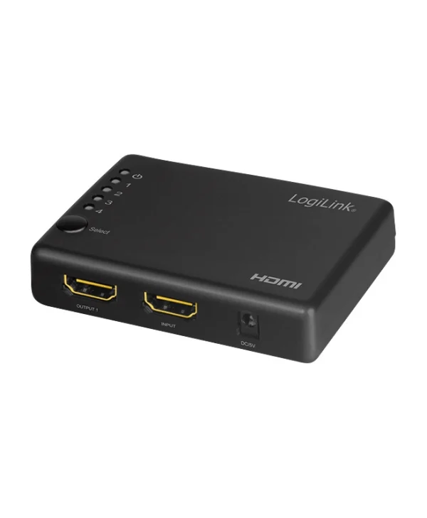 LogiLink 1x4-Port 4K 30Hz Slim HDMI Splitter HD0036