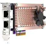 QNap Ενσύρματη Κάρτα Δικτύου Gigabit (1Gbps) Ethernet PCI-e QM2-2P2G2T - Image 3