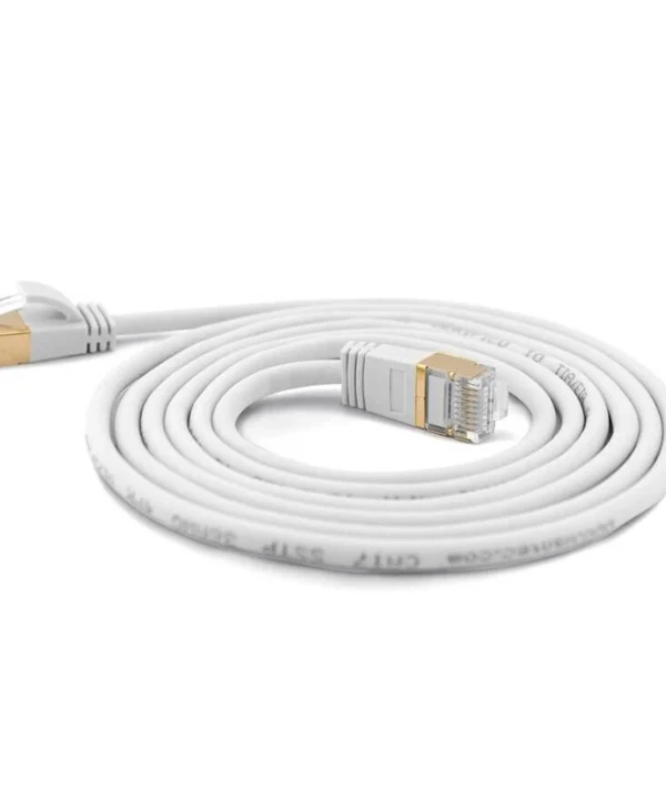 Wantec S/FTP Cat.7 (10Gbps) Καλώδιο Δικτύου Ethernet 1m Λευκό 7117