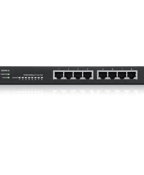 Zyxel GS1915-8 Managed L2 Switch με 8 Θύρες Gigabit (1Gbps) Ethernet GS1915-8-EU0101F