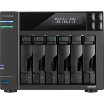 Asustor Lockerstor 6 Gen2 (AS6706T) NAS Tower με 6 θέσεις για HDD/M.2/SSD και 2 θύρες Ethernet 90-AS6706T00-ME30