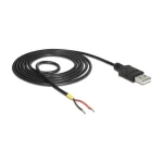 DeLock USB 2.0 Cable USB-A male - DC Μαύρο 1.5m (85664)