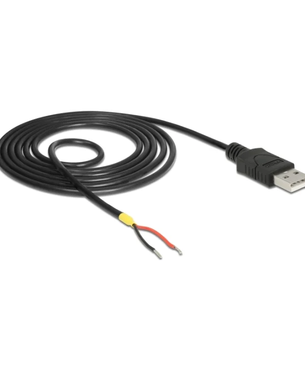 DeLock USB 2.0 Cable USB-A male - DC Μαύρο 1.5m (85664)