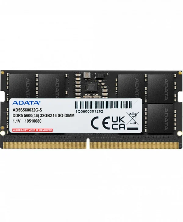 Adata DDR5 με Module 1x32GB και Ταχύτητα 5600 για Laptop AD5S560032G-S