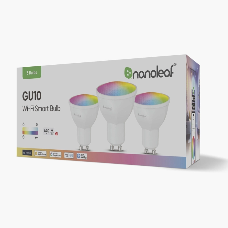 1 Nanoleaf Smart Λάμπες LED για Ντουί GU10 3τμχ N7502B02-3GU10 - Image 1