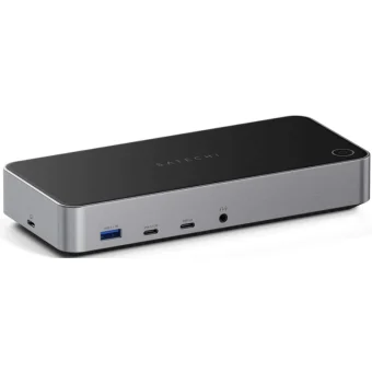 Satechi USB-A / USB-C Docking Station με HDMI/DisplayPort 4K PD Ethernet και σύνδεση 3 Οθονών Γκρι (ST-D4KTM-EU)