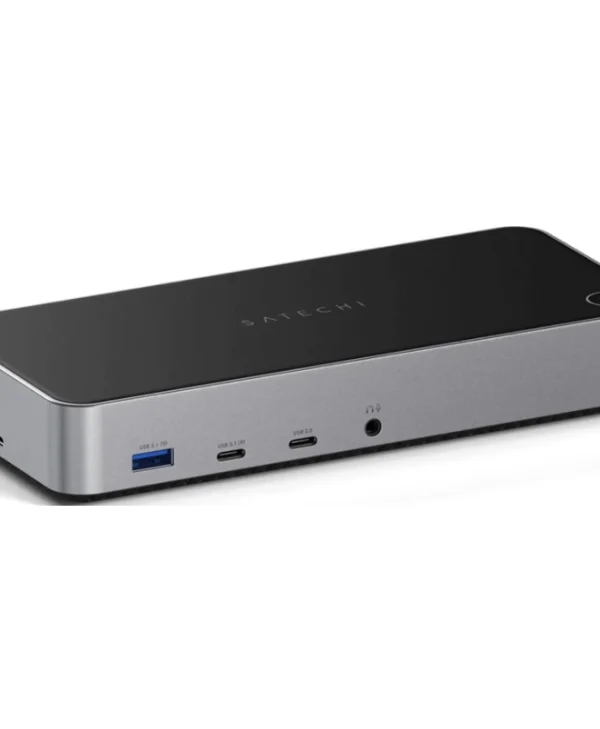 Satechi USB-A / USB-C Docking Station με HDMI/DisplayPort 4K PD Ethernet και σύνδεση 3 Οθονών Γκρι (ST-D4KTM-EU)