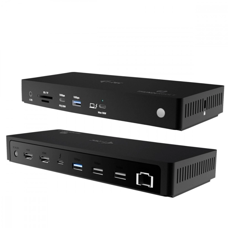 1 i-tec Thunderbolt 4 Docking Station με HDMI 4K PD Ethernet Μαύρο (TB4TRIPLEDOCKPD) - Image 1