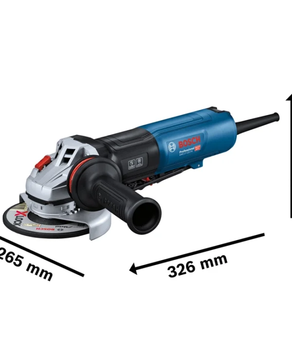Bosch GWS 17-125 PS Τροχός 125mm Ρεύματος 1700W με Ρύθμιση Στροφών 06017D1300