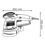 Bosch GEX 34-125 Έκκεντρο Τριβείο 125mm Ρεύματος 340W με Ρύθμιση Ταχύτητας και με Σύστημα Αναρρόφησης 0601372300 - Image 3