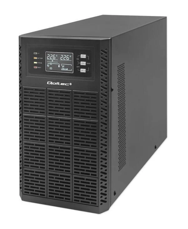 Qoltec 52282 UPS 3000VA 3000W με 2 Schuko Πρίζες