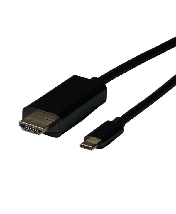 EFB HDMI 1.4 High Speed 1080p 120Hz Cable HDMI male - USB-C male 2m Μαύρο EBUSBC-HDMI-4K30K.2