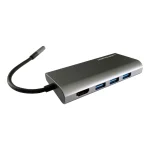 LC-Power USB-C Docking Station με HDMI 4K Ethernet Μαύρο (LC-HUB-MULTI-5) LC-HUB-C-MULTI-5 - Image 2
