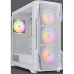 Nanoxia DS-9 ARGB TG-Mesh Airflow Gaming Midi Tower Κουτί Υπολογιστή με Πλαϊνό Παράθυρο Λευκό DS-9ARGB-W